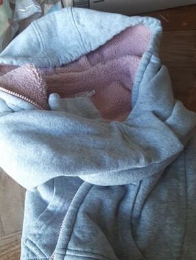 wonder nation Pink Sherpa Hoodie Lining